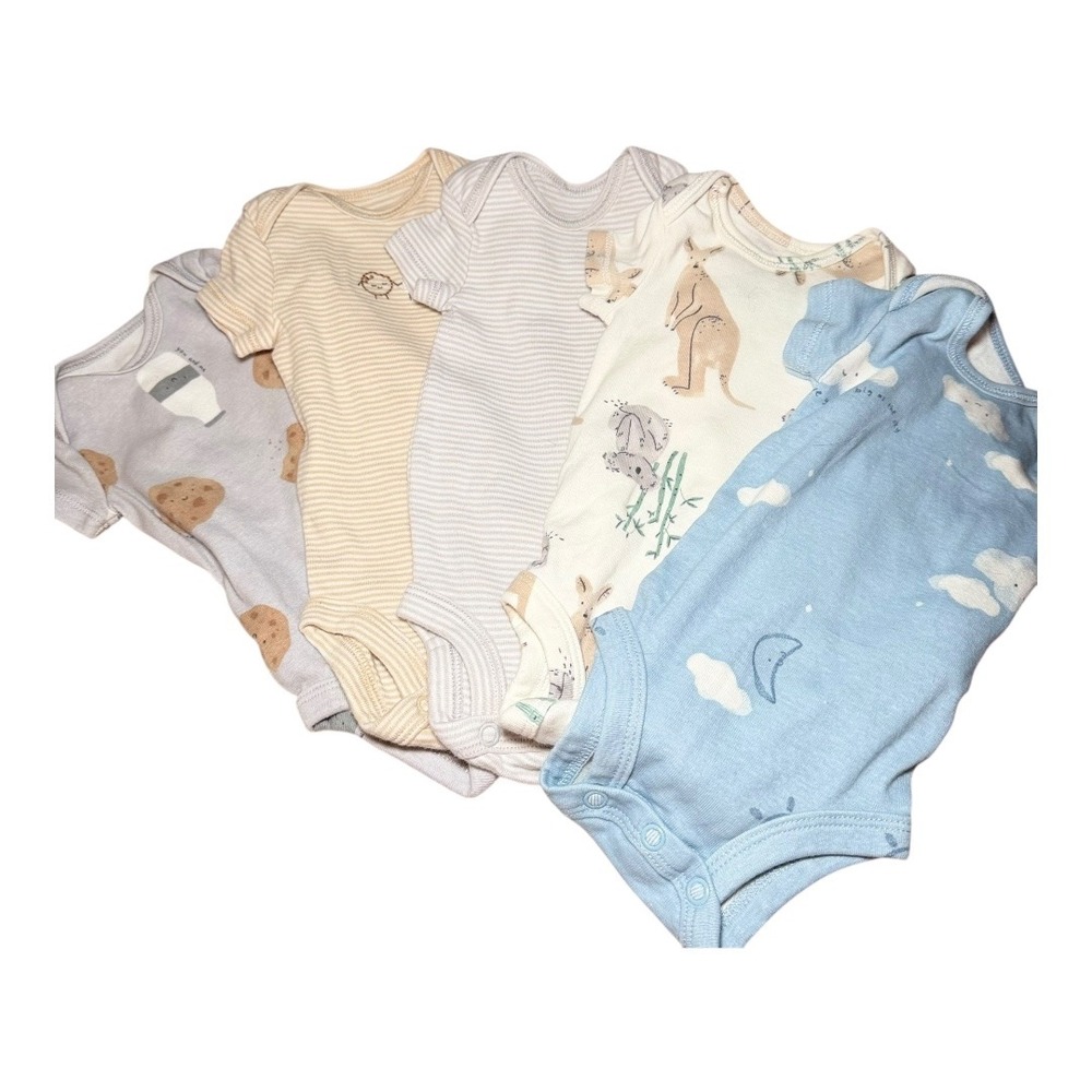 Cottagecore Carter's Bodysuit Set NB Newborn Multicolor Animal Cookies Clouds